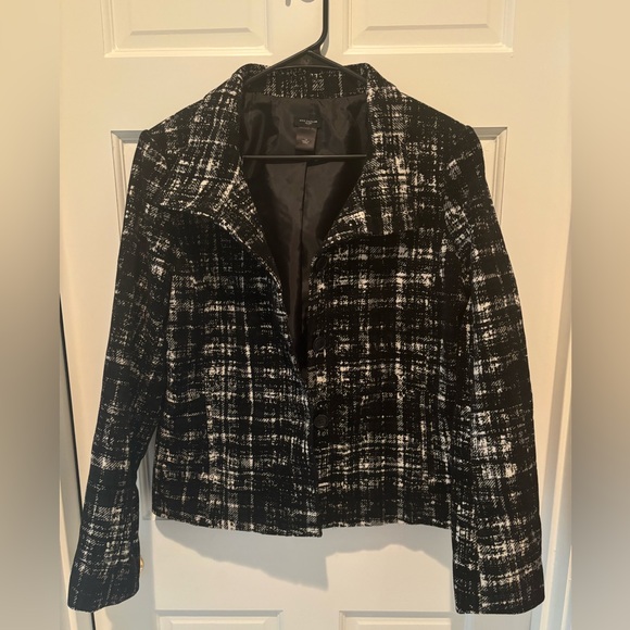 Ann Taylor Jackets & Blazers - Ann Taylor Women’s Black and White Houndstooth Jacket Size 14